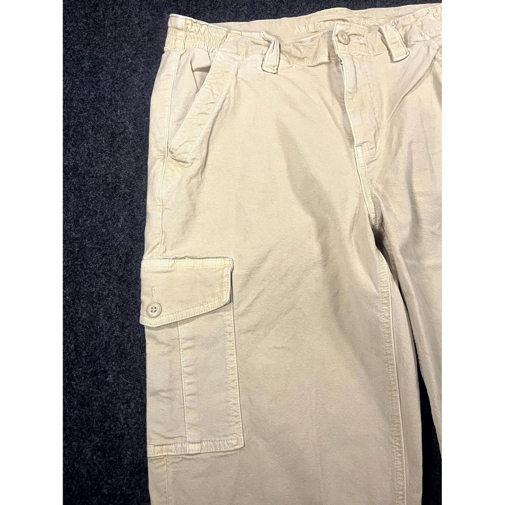 American Eagle Outfitters Cargo Pants Women 12 Khaki Straight Leg Utility Hiking - Picture 5 of 14